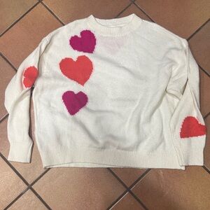 Lou & Grey Adorable cropped Heart Sweater